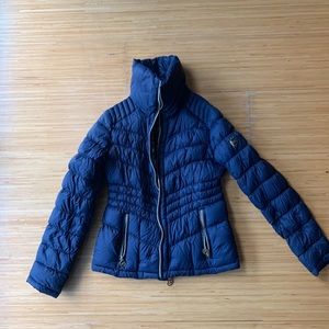 Navy Michael Kors puffer jacket